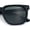 Matte Black - Green, variant on Hipster Vintage Style Plastic Rectangle Horn Rim Fashion Sunglasses [Slate - Beige]