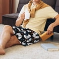 thumbnail image 5 of Pofeuu Game Print Men's Soft Woven Elastic Waistband Sleep Pajama Short-4X-Large, 5 of 6