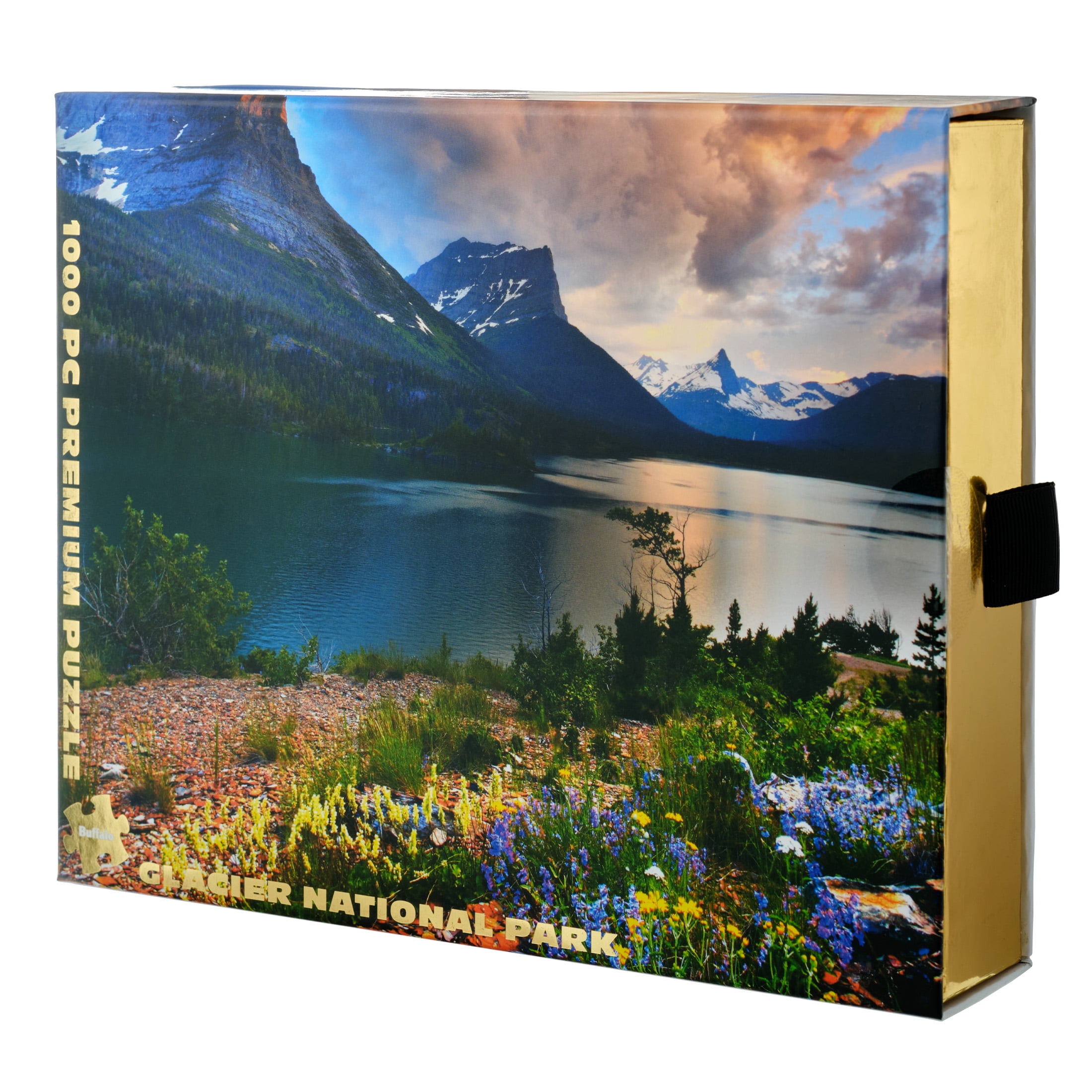 Buffalo Games 1000-Piece Gold Glacier National Park Jigsaw Puzzle