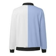 thumbnail image 5 of Unir Loose Fit Zip Up Track Jacket for Women, Color Block Long Sleeve, Casual Everyday Sporty Outerwear, 1 Piece, XS-6XL, Plus Size Friendly, 5 of 5