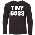 thumbnail image 3 of Inktastic Tiny Boss Long Sleeve Youth T-Shirt, 3 of 5