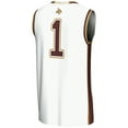 thumbnail image 3 of Unisex GameDay Greats #1 White Texas State Bobcats Lightweight Basketball Jersey, 3 of 4