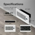 thumbnail image 3 of SPECSTAR Quiet Register Booster Fan 6'' x 10'' with Intelligent Thermostat 10-Speed Remote Control, Heating Cooling AC Vent Booster Fan, Smart Register Vent for Room Floor Wall, White, 3 of 7