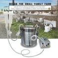 thumbnail image 6 of Hantop 6L Goat Milking Machine, Portable Plug-in Pulsating Vacuum Pump, Food Grade 304 Stainless Steel Milk Bucket with Auto Stop Check Valve and Teats Cups Goat Milker Machine (Classic Model), 6 of 8