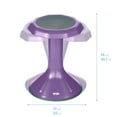 thumbnail image 3 of ECR4Kids ACE Active Core Engagement Wobble Stool, 18in Seat Height, Flexible Seating, Eggplant, 3 of 10