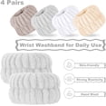 thumbnail image 5 of 8 Pcs Face Washing Wristbands Microfiber Wrist Wash Towel Band Wristbands for Washing Face Absorbent Wristbands Wrist Towels for Women Girls Prevent Liquid from Spilling Down Your Arms, 5 of 5
