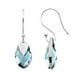 thumbnail image 4 of Aretes Zvezda Pear color Aquamarine plata .925 Zvezda ZAR-PEAR18-AQU, 4 of 4