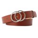 thumbnail image 1 of Jinyi Womens Belt Fash Belts For Jeans Pants With Double O-ring Le(1pc, Camel ), 1 of 3