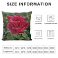 thumbnail image 5 of Leisuo  Throw Pillow Cover- Rose Red Flower After The Rain Summer Closeup, 5 of 5