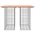 thumbnail image 3 of vidaXL Garden Table Gabion Design 100x70x72 cm Solid Wood Douglas, 3 of 5