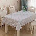 thumbnail image 3 of Nappe de table en Plastique Style Européen PVC Rouge Imperméable Anti-Brûlure Anti-Huile Jetable, 3 of 7
