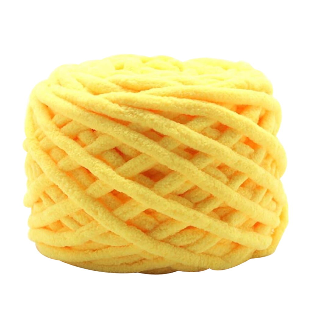 Cotton Blend Polyester Knitting Yarn Weaving Crochet Thread Scarf Sweater Knitting Accessories, Yellow