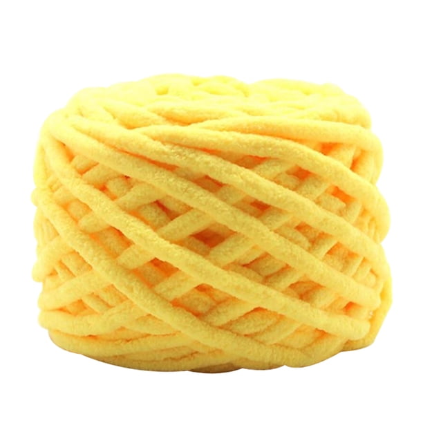 Inteprter 2020 nueva mezcla de algodón hilo de tejer de poliéster tejido de hilo de ganchillo bufanda suéter accesorios de tejer Tela de costura y artesanía amarillo Inteprter HA8497-09B