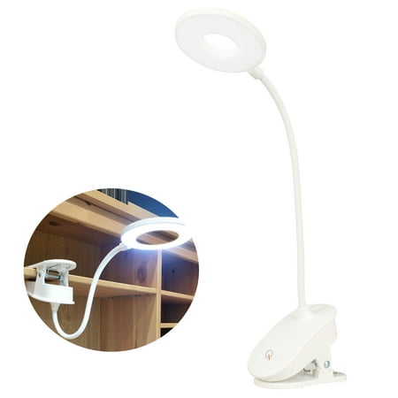 USB Desk Lamp, LED USB Dimmable Reading Ligh Clip Laptop Lamp for Book,Piano,Bed Headboard,Desk,Eye-Care 3 Brightness Level Switchable with USB (Best Computer Brightness For Eyes)