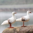 thumbnail image 3 of Simulated Seagull Artificial Birds Realistic Garden Decor Photo Props 1pcs Feather Seagull, 3 of 8