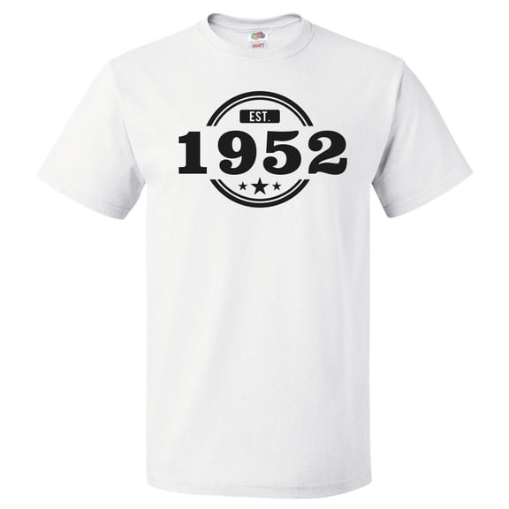 74th Birthday Gift For 74 Year Old Established 1952 T Shirt