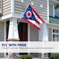 thumbnail image 2 of ANLEY Fly Breeze 3x5 Foot Ohio State Polyester Flag - Ohio OH State Flags, 2 of 4