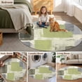 thumbnail image 6 of Sage Green Paint Round Area Rugs 3 ft, Abstract Mottled Washable Small Area Rug with Non-Slip Sturdy Edge Binding Round Front Door Mat Floor Carpet for Entryway, 6 of 9