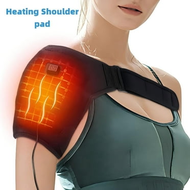 Heating Pad for Knee, Elbow and Shoulder Heaters - USB Heated Shoulder Massager Holder with Thermal Pads for Sports and Fitness Protection