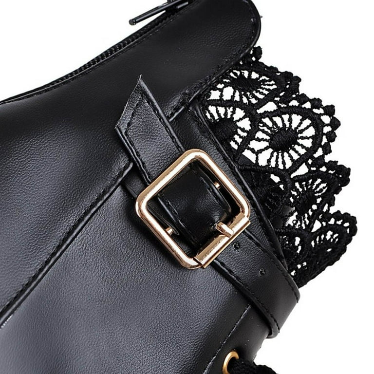 Herrnalise Fashion Women's Thick High Heel Lace Up Ankle Herrnalise Fashion Women's Thick High Heel Lace Up Ankle