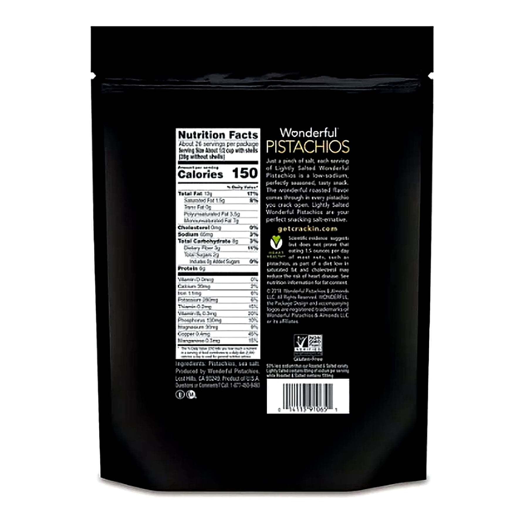 Wonderful Pistachios, Roasted Lightly Salted (48 oz.)