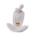 thumbnail image 4 of Estatua de abrazando figuras de pareja para decoración del hogar, colección de ilustraciones, adorno romántico para centros de mesa de, 4 of 9