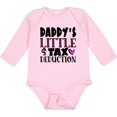 thumbnail image 3 of Inktastic Daddy's Little Tax Deduction Pink Hearts Boys or Girls Long Sleeve Baby Bodysuit, 3 of 5