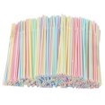 thumbnail image 2 of Pajitas flexibles Feimajia, 1100 pajitas de plástico de 20 cm de largo, con rayas multicolor, aptas para lavavajillas., 2 of 8