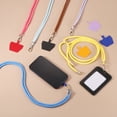 thumbnail image 4 of 2 Piezas de Correos para Teléfonos, Correa Ajustable de 30" para el Cuello con 2 Parches, Correa Universal para Teléfonos Móviles para la Mayoría de los Smartphones, Negro/Azul, 4 of 7