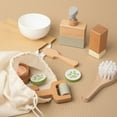 thumbnail image 1 of DIY Wooden Toy Mini Kitchen Cookware Pot Pan Cook Pretend Play Educational House Toys For Simulation Kitchen Utensils Toy, 1 of 7