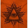 thumbnail image 2 of Illuminati Triangle Conspiracy Theory Men's Graphic T Shirt Tees Brisco Brands S, 2 of 6