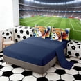 thumbnail image 4 of Erosebridal Color Splash Balls Twin Bedding Sets, Sport Bedding Comforter Set for Boys and Girls, Navy Reversible 7pcs, 4 of 6
