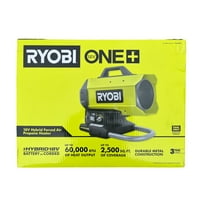 RYOBI ONE 18-Volt Cordless Hybrid Forced Air Propane Heater (Tool Only)