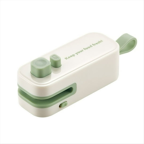 Mini Sellador y Cortador de Bolsas Portátil, Recargable por USB, para Almacenar Alimentos, Refrigerios y Dulces B