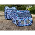 thumbnail image 4 of G3Elite Kids Play Tent, Childs 3 Piece Foldable Pop Up Indoor/Outdoor Vehicle, Tunnel & Tent with Carry/Storage Bag (Blue, Pink & Cream Camo), 4 of 6
