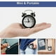thumbnail image 2 of Mini reloj despertador retro, reloj despertador clásico con campana, reloj despertador de cabecera con pilas, reloj despertador analógico retro silencioso para dormitorio, sala de estar, Ki, 2 of 4