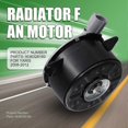 thumbnail image 4 of Exquisite Car Condenser A/C Electric Radiator Fan Motor 1636328160 for Yaris 2008-2012, 4 of 5