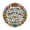 B, variant on Classic Ornamental Circular Metal Emblem Pendant For Jewelry Crafting Keychain And Necklace Projects