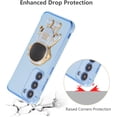 thumbnail image 5 of for Samsung Galaxy S23 Plus Case Cute 6D Astronaut Case with Stand Function Luxury Plating Case Cover Slim Fit Soft TPU Shockproof Bumper Protective Electroplated Case for Girls Boys,Blue, 5 of 12