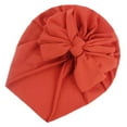 thumbnail image 4 of Txlixc Gorra de capucha para bebés, bufanda de arco retro para niños pequeños, gorra elástica para niñas y niños recién nacidos Txlixc moda, 4 of 8