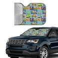 thumbnail image 4 of Disketp Windshield Sun Shade, Car Sun Shade For Front Window Construction Machinery Sunshades Sun Visor Protector Blocks Uv Rays Foldable, 4 of 9
