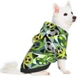 thumbnail image 2 of Honeii Football Doodle Print Small Dog Hoodies Pet Hooded Sweatshirts Fall Winter Puppy Cat Sweaters Warm Clothes for Small Dogs Outfits Costume-Small, 2 of 7