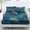 Blue-Leopard Monstera, variant on Kuiaobaty 3 Pieces Bed Sheets Set Soft Breathable Fitted Sheet with Pillowcases All Season Bedsheet for Full Size Bed Beagle Paw Print
