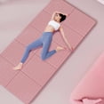 thumbnail image 3 of Esterilla de yoga plegable extra gruesa de TPE, portátil, antideslizante, para viajes, para hombres y mujeres, gimnasio en casa, entrenamiento, pilates, almohadilla de suelo, 3 of 7
