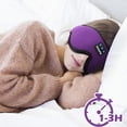 thumbnail image 4 of Bluetooth Máscara para dormir 3D con micrófono Banda para cabeza de música inalámbrica Reproducción de música suave Banda Púrpura, 4 of 8