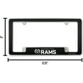 thumbnail image 4 of Colorado State NCAA Rams Chrome Metal License Plate Frame with Carbon Fiber Design, 4 of 6