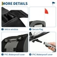 thumbnail image 4 of Yeshouse Remolque de bicicleta para perros medianos, portabicicletas plegable con enganche universal, resistente, 40 kg/88 lb, con funda para lluvia y bandera de seguridad, 4 of 8