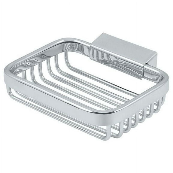 WBR4535U26 Wire Basket; 4-1/2" Rectangular Soap Holder; Bright Chrome Finish