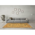 thumbnail image 3 of Ahgly Company Indoor Round Oriental Brown Traditional Area Rugs, 3' Round, 3 of 4