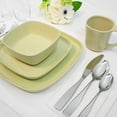 thumbnail image 2 of Refurbished Gourmet Settings 20-116 Karo 16pc Dinnerware Set, Green, 2 of 2